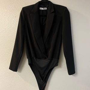 Zara tuxedo bodysuit